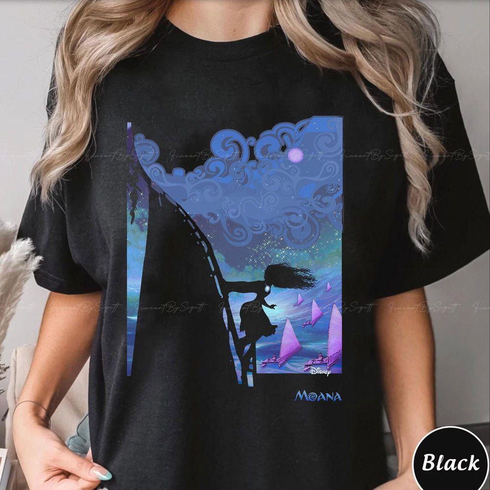 Disney Moana Boat Ride Night Sky Shirt Moana Princess Shirt Disney Magic World Shirt Disney Vacation Shirt Princess Moana 2 Shirtoka968 Design T-shirt